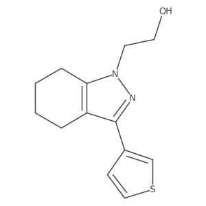 2-(3-(thiophen-3-yl)-4,5,6,7-tetrahydro-1H-indazol-1-yl)ethan-1-ol Structure