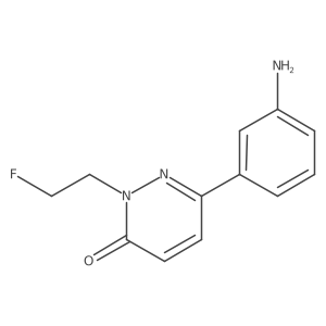 6-(3-Aminophenyl)-2-(2-fluoroethyl)-2,3-dihydropyridazin-3-one结构式