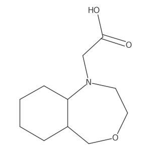 2-(3,5,5a,6,7,8,9,9a-octahydro-2H-benzo[e][1,4]oxazepin-1-yl)acetic acid结构式