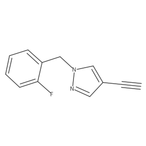 4-ethynyl-1-[(2-fluorophenyl)methyl]-1H-pyrazole Structure
