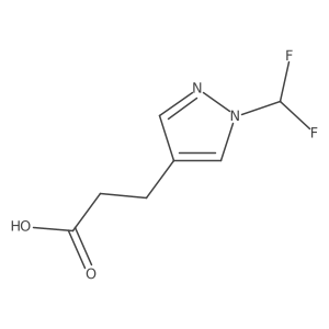 3-[1-(difluoromethyl)-1H-pyrazol-4-yl]propanoic acid Structure