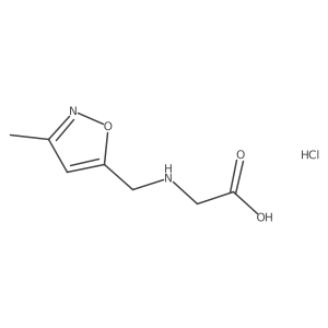 ((3-Methylisoxazol-5-yl)methyl)glycine hydrochloride Structure