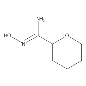 (E)-N'-hydroxyoxane-2-carboximidamide Structure