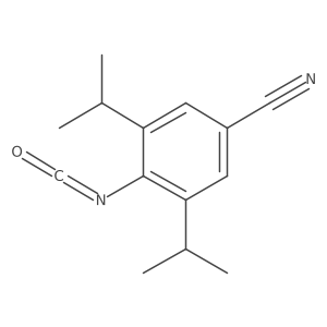 4-Isocyanato-3,5-bis(1-methylethyl)benzonitrile Structure