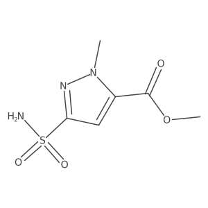 methyl 1-methyl-3-sulfamoyl-1H-pyrazole-5-carboxylate Structure
