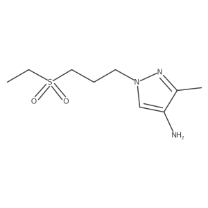 1-[3-(ethanesulfonyl)propyl]-3-methyl-1H-pyrazol-4-amine结构式