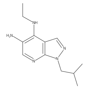 N4-ethyl-1-(2-methylpropyl)-1H-pyrazolo[3,4-b]pyridine-4,5-diamine Structure