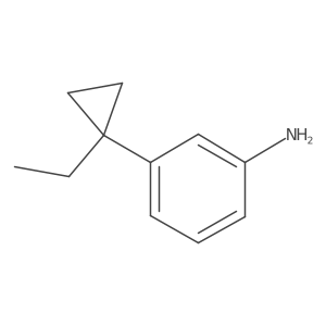 3-(1-Ethylcyclopropyl)aniline结构式