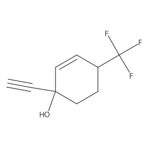 1-Ethynyl-4-(trifluoromethyl)cyclohex-2-en-1-ol结构式