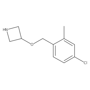 3-[(4-Chloro-2-methylphenyl)methoxy]azetidine结构式
