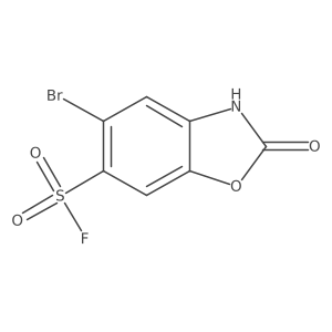 5-Bromo-2-oxo-2,3-dihydro-1,3-benzoxazole-6-sulfonyl fluoride Structure