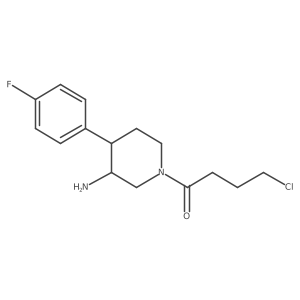 1-[3-Amino-4-(4-fluorophenyl)piperidin-1-yl]-4-chlorobutan-1-one Structure