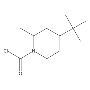 4-Tert-butyl-2-methylpiperidine-1-carbonyl chloride Structure