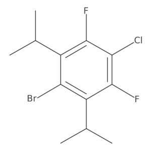 1-Bromo-4-chloro-3,5-difluoro-2,6-diisopropylbenzene Structure