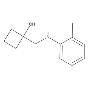 1-{[(2-Methylphenyl)amino]methyl}cyclobutan-1-ol Structure