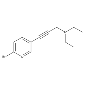 3-(6-Bromo-3-pyridinyl)-N,N-diethyl-2-propyn-1-amine结构式