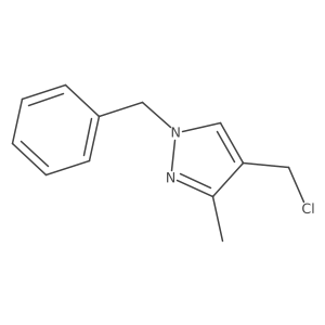 1-benzyl-4-(chloromethyl)-3-methyl-1H-pyrazole结构式