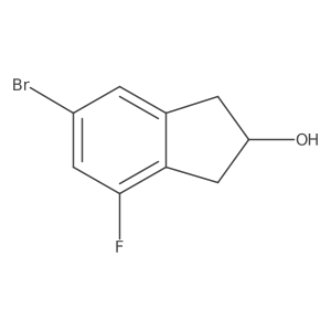 6-bromo-4-fluoro-2,3-dihydro-1H-inden-2-ol Structure