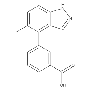 3-(5-methyl-1H-indazol-4-yl)benzoic acid Structure