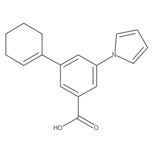 3-(cyclohex-1-en-1-yl)-5-(1H-pyrrol-1-yl)benzoic acid Structure
