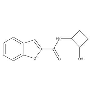N-(2-hydroxycyclobutyl)-1-benzofuran-2-carboxamide结构式