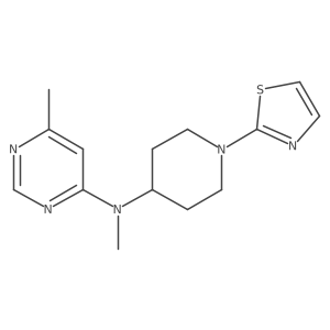 N,6-dimethyl-N-[1-(1,3-thiazol-2-yl)piperidin-4-yl]pyrimidin-4-amine Structure