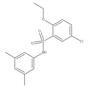 5-chloro-N-(3,5-dimethylphenyl)-2-ethoxybenzene-1-sulfonamide结构式