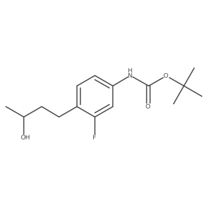 tert-butyl N-{3-fluoro-4-[(3R)-3-hydroxybutyl]phenyl}carbamate Structure