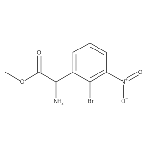 Methyl 2-amino-2-(2-bromo-3-nitrophenyl)acetate Structure