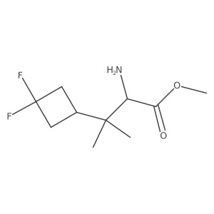 Methyl 2-amino-3-(3,3-difluorocyclobutyl)-3-methylbutanoate Structure