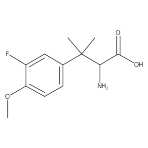2-Amino-3-(3-fluoro-4-methoxyphenyl)-3-methylbutanoic acid结构式