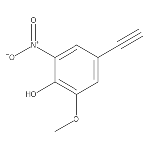 4-Ethynyl-2-methoxy-6-nitrophenol结构式
