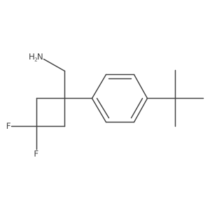 [1-(4-Tert-butylphenyl)-3,3-difluorocyclobutyl]methanamine Structure