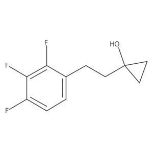 1-[2-(2,3,4-Trifluorophenyl)ethyl]cyclopropan-1-ol Structure