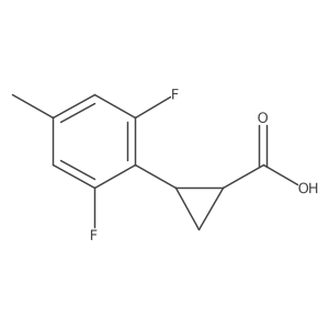 2-(2,6-Difluoro-4-methylphenyl)cyclopropane-1-carboxylic acid Structure