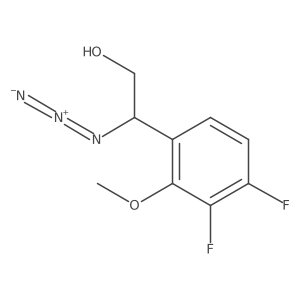 2-Azido-2-(3,4-difluoro-2-methoxyphenyl)ethan-1-ol Structure