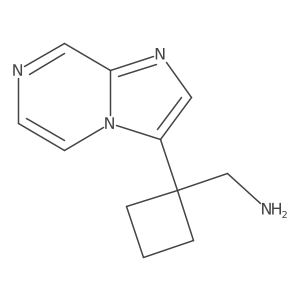 (1-{Imidazo[1,2-a]pyrazin-3-yl}cyclobutyl)methanamine结构式