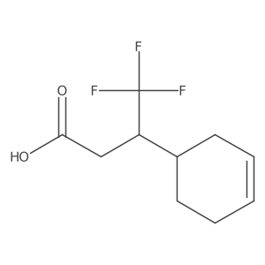 3-(Cyclohex-3-en-1-yl)-4,4,4-trifluorobutanoic acid结构式