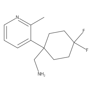 [4,4-Difluoro-1-(2-methylpyridin-3-yl)cyclohexyl]methanamine Structure