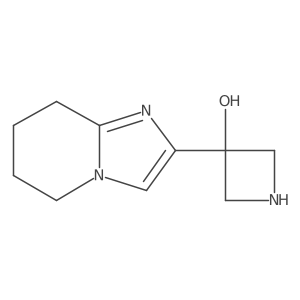 3-{5H,6H,7H,8H-imidazo[1,2-a]pyridin-2-yl}azetidin-3-ol结构式