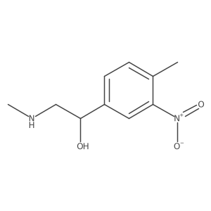 1-(4-Methyl-3-nitrophenyl)-2-(methylamino)ethan-1-ol结构式