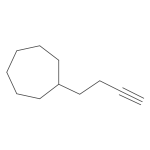 (But-3-yn-1-yl)cycloheptane Structure