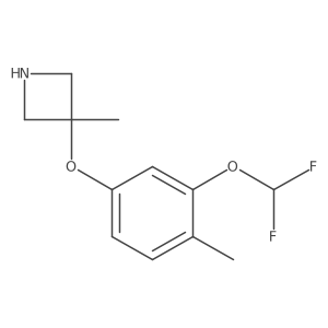 3-[3-(Difluoromethoxy)-4-methylphenoxy]-3-methylazetidine Structure