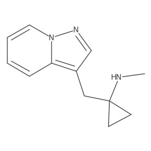 N-methyl-1-({pyrazolo[1,5-a]pyridin-3-yl}methyl)cyclopropan-1-amine Structure