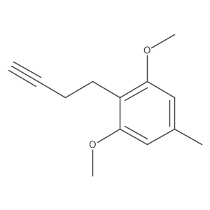 2-(But-3-yn-1-yl)-1,3-dimethoxy-5-methylbenzene Structure