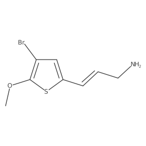 3-(4-Bromo-5-methoxythiophen-2-yl)prop-2-en-1-amine结构式