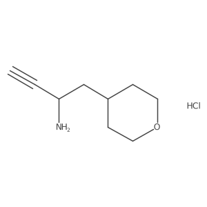 1-(Oxan-4-yl)but-3-yn-2-amine;hydrochloride结构式