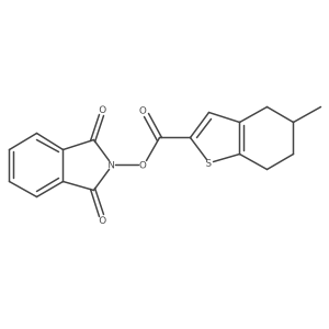 1,3-dioxo-2,3-dihydro-1H-isoindol-2-yl 5-methyl-4,5,6,7-tetrahydro-1-benzothiophene-2-carboxylate结构式