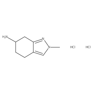 2-Methyl-4,5,6,7-tetrahydroindazol-6-amine;dihydrochloride Structure