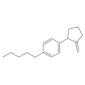 1-(4-Butoxyphenyl)pyrrolidin-2-one结构式